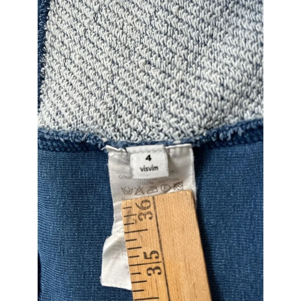 Visvim Indigo Artisan Crewneck Sweatshirt Natural Dye Japan Pullover Size 4 - Picture 14 of 16